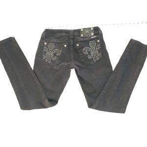 Miss Me 28 Black Stretch Skinny Jeans